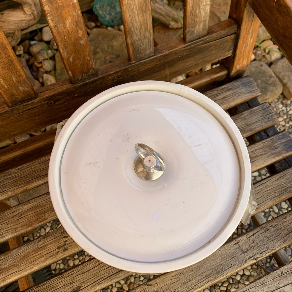 Vintage vinyl Holly Ice Bucket With Lid & Clear handle. - Picture 6 of 9